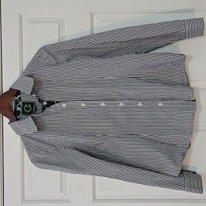 C. Wonder Button Down Pinstripe Blouse Size Medium